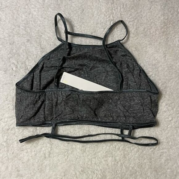 Line & Dot Charcoal Gray Bralette NWT - Picture 3 of 7